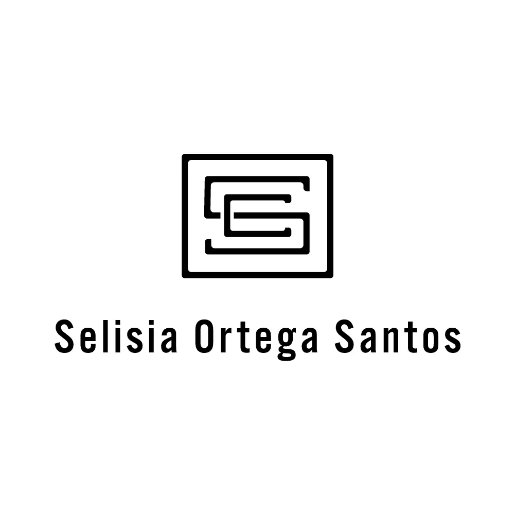 A minimalist logo features the initials "S" and "O" intertwined inside a square, with the name Selisia Ortega Santos elegantly displayed below. Both elements are rendered in black on a pristine white background. A minimalist logo features the initials "S" and "O" intertwined inside a square, with the name Selisia Ortega Santos elegantly displayed below. Both elements are rendered in black on a pristine white background.
